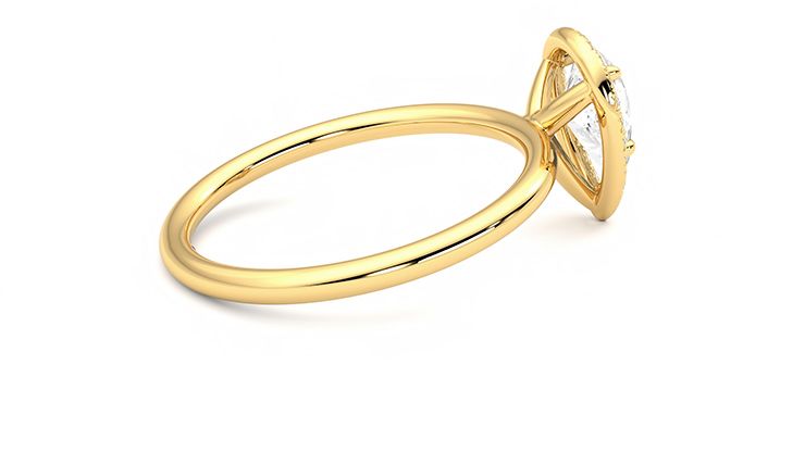 Taylor & Hart Dove Pear Engagement Ring 360 degree image 11