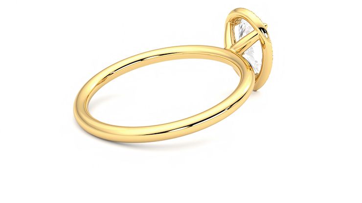 Taylor & Hart Dove Pear Engagement Ring 360 degree image 12
