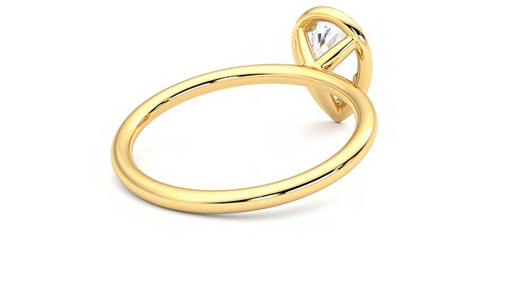 Taylor & Hart Dove Pear Engagement Ring 360 degree image 13