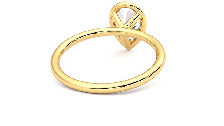 Taylor & Hart Dove Pear Engagement Ring 360 degree image 14