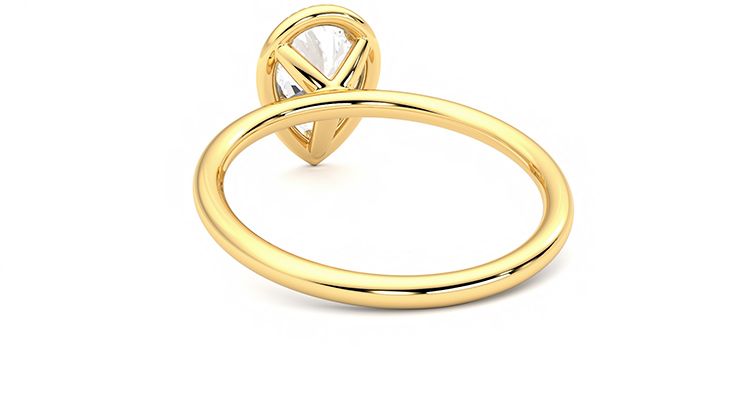 Taylor & Hart Dove Pear Engagement Ring 360 degree image 16
