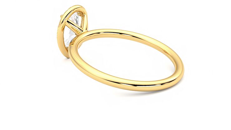 Taylor & Hart Dove Pear Engagement Ring 360 degree image 18