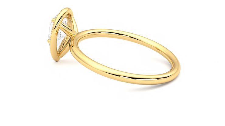 Taylor & Hart Dove Pear Engagement Ring 360 degree image 19