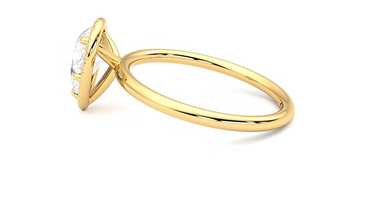 Taylor & Hart Dove Pear Engagement Ring 360 degree image 20
