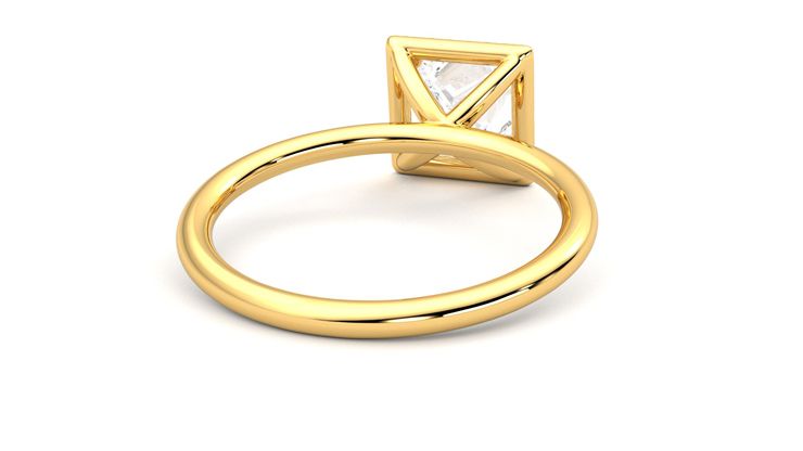 Taylor & Hart Dove Princess Engagement Ring 360 degree image 14