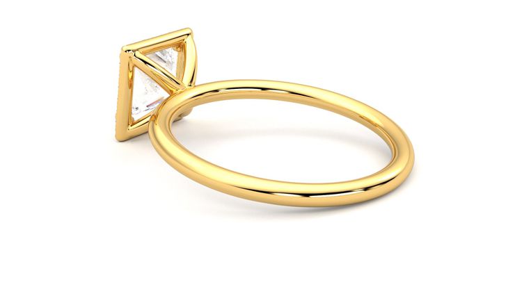 Taylor & Hart Dove Princess Engagement Ring 360 degree image 18