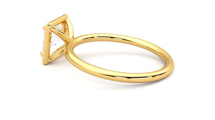 Taylor & Hart Dove Princess Engagement Ring 360 degree image 19