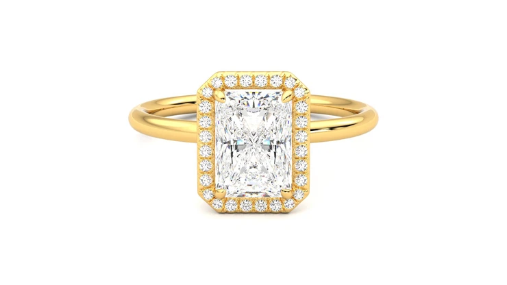 Taylor & Hart Dove Radiant Engagement Ring 360 detail 01