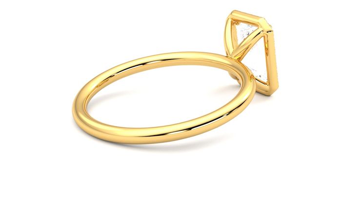 Taylor & Hart Dove Radiant Engagement Ring 360 degree image 12