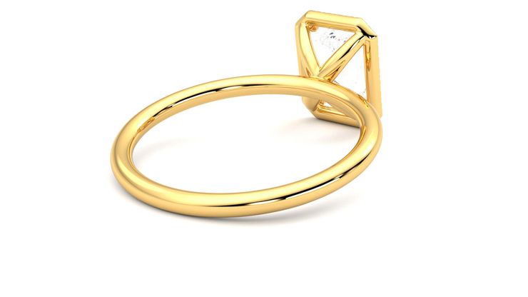 Taylor & Hart Dove Radiant Engagement Ring 360 degree image 13