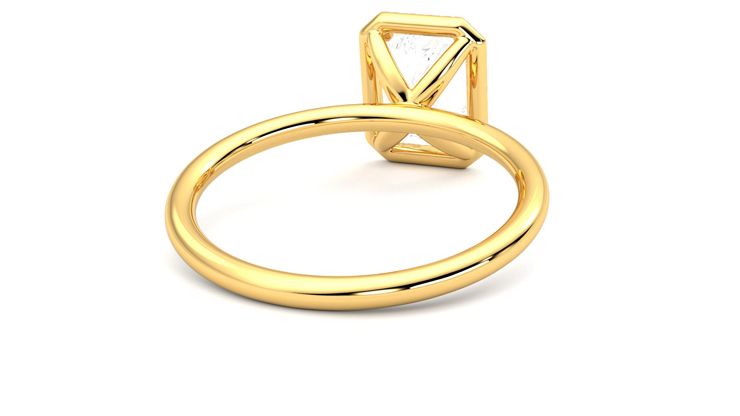 Taylor & Hart Dove Radiant Engagement Ring 360 degree image 14