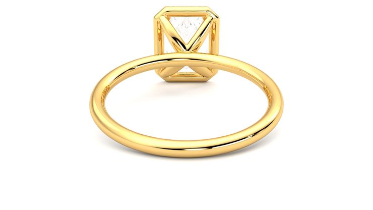 Taylor & Hart Dove Radiant Engagement Ring 360 degree image 15
