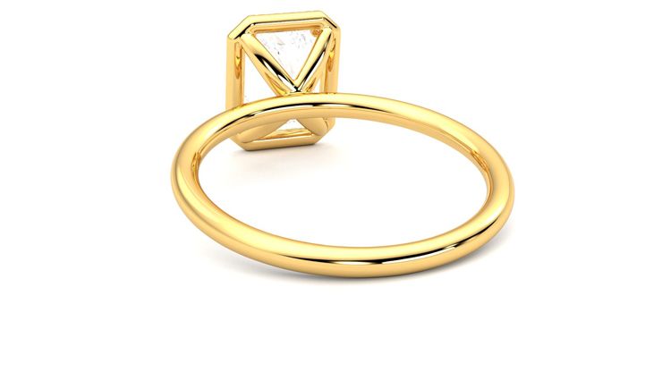 Taylor & Hart Dove Radiant Engagement Ring 360 degree image 16