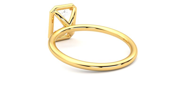 Taylor & Hart Dove Radiant Engagement Ring 360 degree image 17