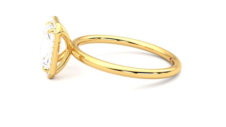 Taylor & Hart Dove Radiant Engagement Ring 360 degree image 21