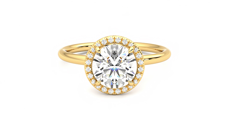 Taylor & Hart Dove Round Engagement Ring 360 detail 01