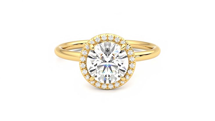 Taylor & Hart Dove Round Engagement Ring 360 degree image 0