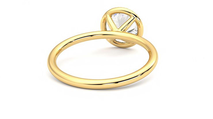 Taylor & Hart Dove Round Engagement Ring 360 degree image 14