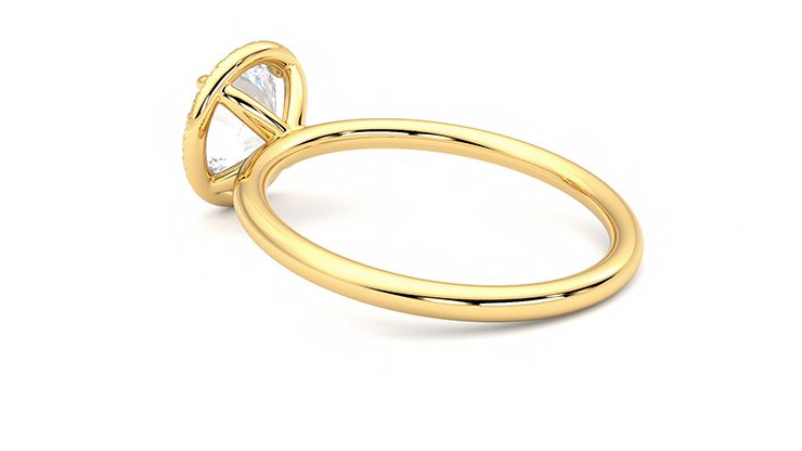 Taylor & Hart Dove Round Engagement Ring 360 degree image 18