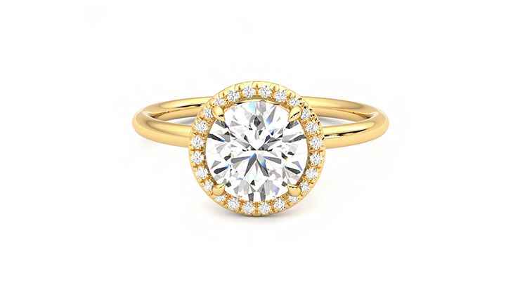 Taylor & Hart Dove Round Engagement Ring 360 degree image 29