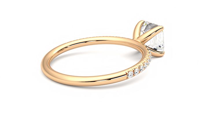 Taylor & Hart Dulcet Asscher Engagement Ring 360 degree image 12