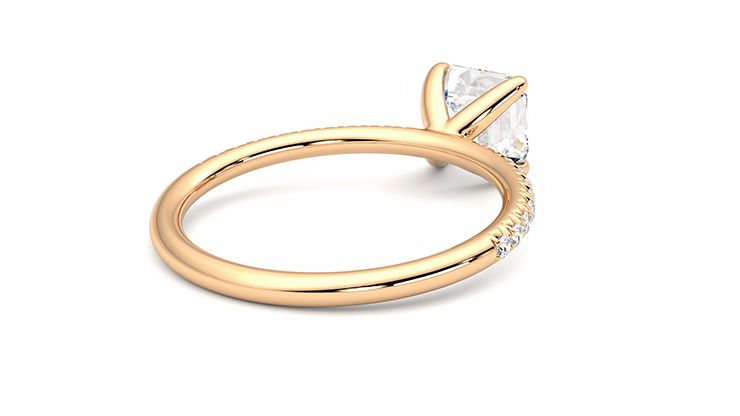 Taylor & Hart Dulcet Asscher Engagement Ring 360 degree image 13