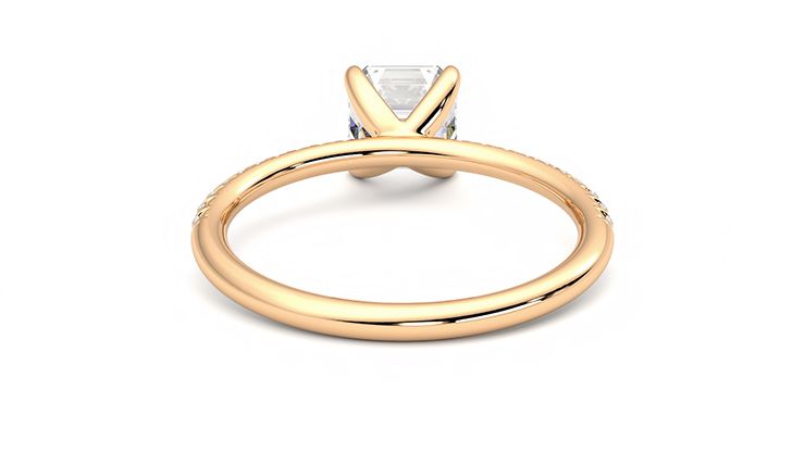 Taylor & Hart Dulcet Asscher Engagement Ring 360 degree image 15