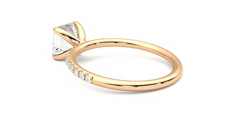 Taylor & Hart Dulcet Asscher Engagement Ring 360 degree image 18
