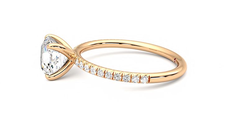 Taylor & Hart Dulcet Asscher Engagement Ring 360 degree image 21