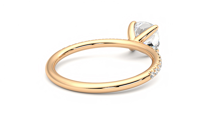 Taylor & Hart Dulcet Cushion Engagement Ring 360 degree image 13