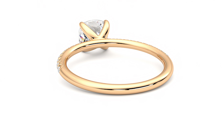 Taylor & Hart Dulcet Cushion Engagement Ring 360 degree image 16