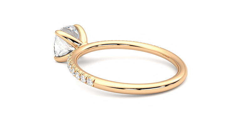 Taylor & Hart Dulcet Cushion Engagement Ring 360 degree image 18