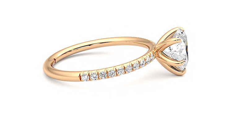 Taylor & Hart Dulcet Heart Engagement Ring 360 degree image 9