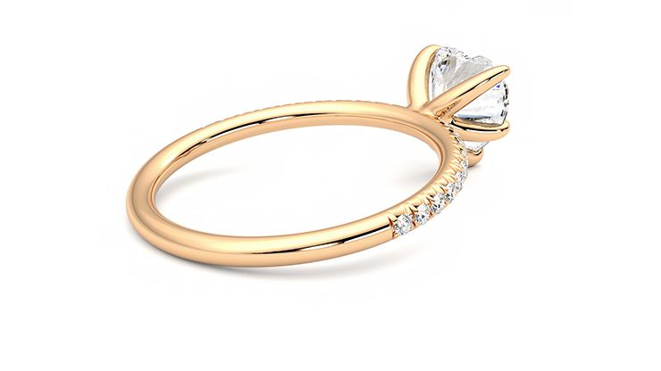 Taylor & Hart Dulcet Heart Engagement Ring 360 degree image 12