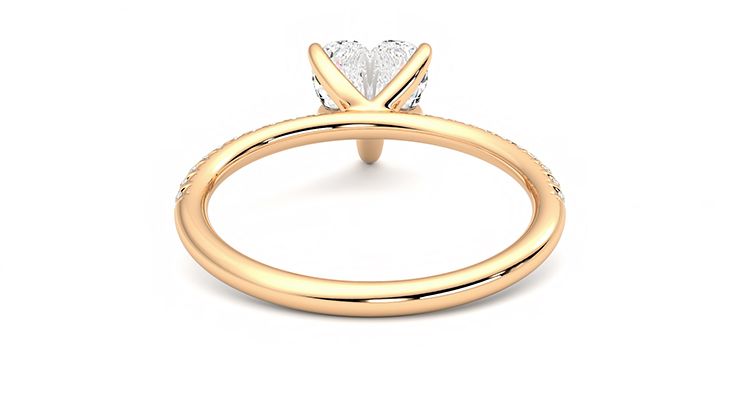 Taylor & Hart Dulcet Heart Engagement Ring 360 degree image 15