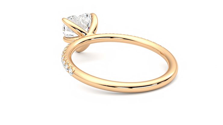 Taylor & Hart Dulcet Heart Engagement Ring 360 degree image 17
