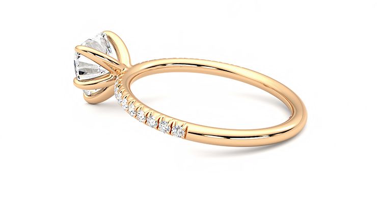 Taylor & Hart Dulcet Heart Engagement Ring 360 degree image 19