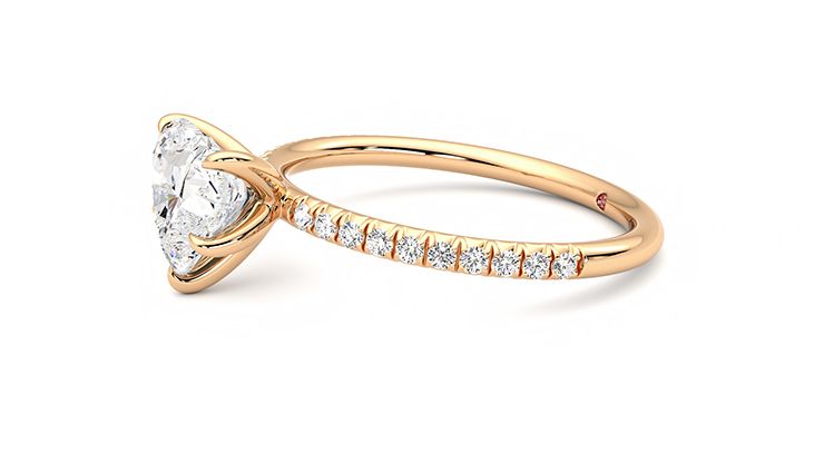 Taylor & Hart Dulcet Heart Engagement Ring 360 degree image 22