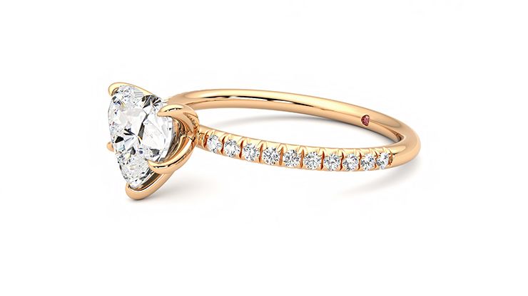 Taylor & Hart Dulcet Heart Engagement Ring 360 degree image 23