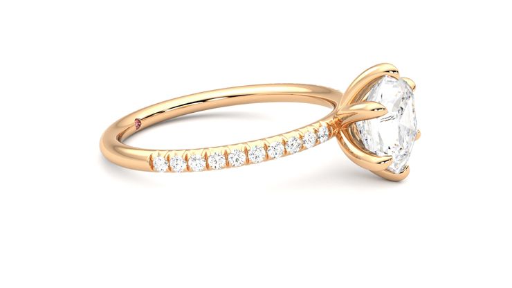 Taylor & Hart Dulcet Hexagonal Engagement Ring 360 degree image 8