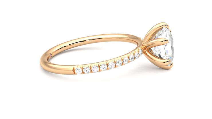Taylor & Hart Dulcet Hexagonal Engagement Ring 360 degree image 9