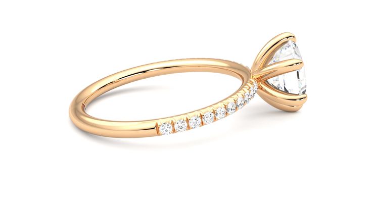 Taylor & Hart Dulcet Hexagonal Engagement Ring 360 degree image 10