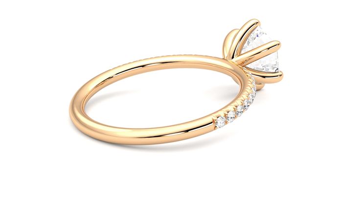 Taylor & Hart Dulcet Hexagonal Engagement Ring 360 degree image 12