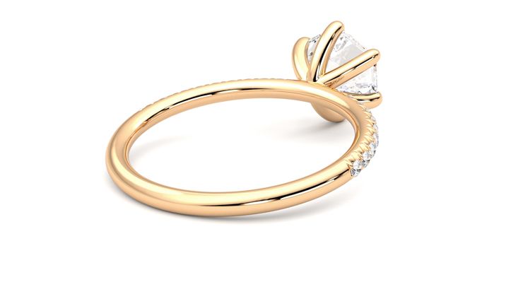 Taylor & Hart Dulcet Hexagonal Engagement Ring 360 degree image 13