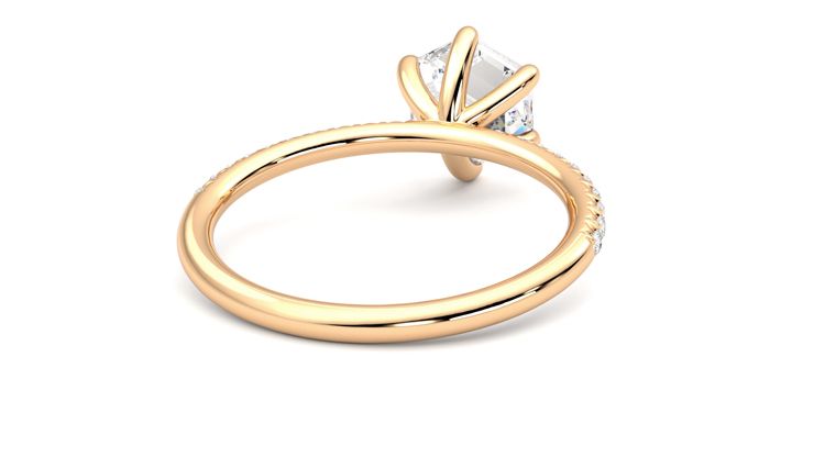 Taylor & Hart Dulcet Hexagonal Engagement Ring 360 degree image 14