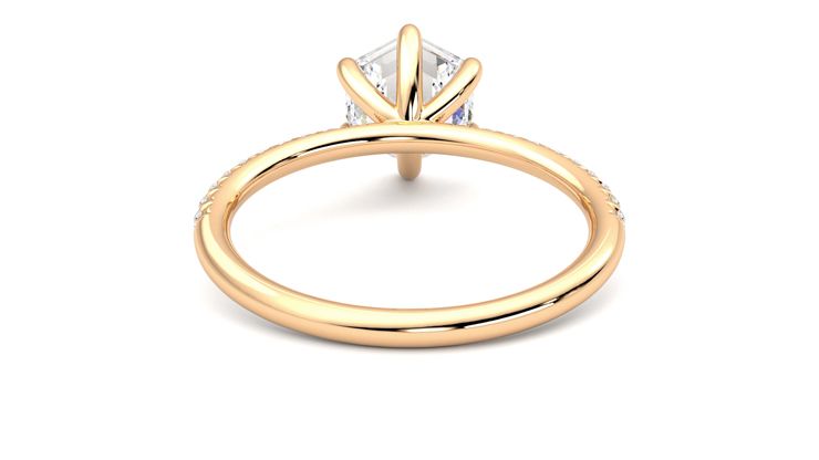 Taylor & Hart Dulcet Hexagonal Engagement Ring 360 degree image 15