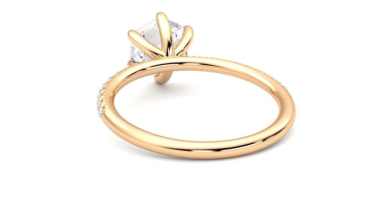 Taylor & Hart Dulcet Hexagonal Engagement Ring 360 degree image 16