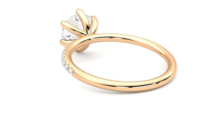 Taylor & Hart Dulcet Hexagonal Engagement Ring 360 degree image 17
