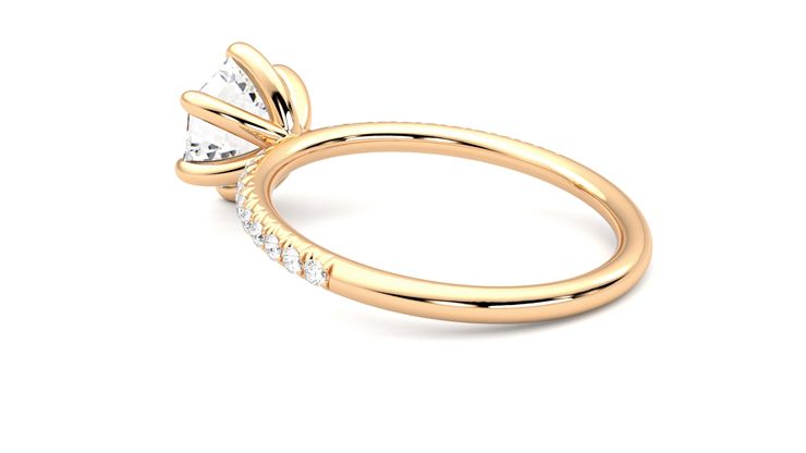 Taylor & Hart Dulcet Hexagonal Engagement Ring 360 degree image 18