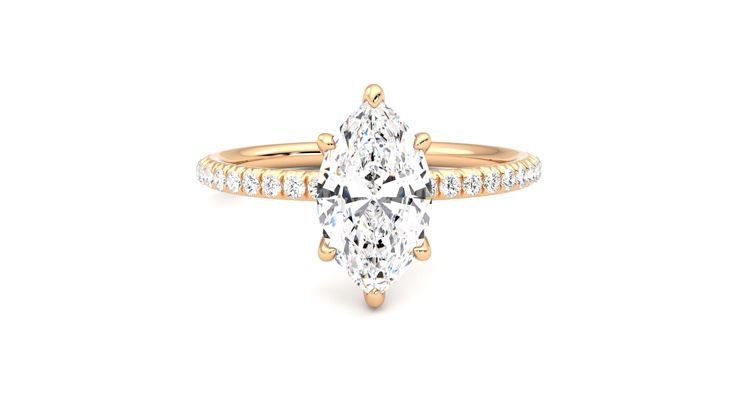 Taylor & Hart Dulcet Marquise Engagement Ring 360 degree image 1